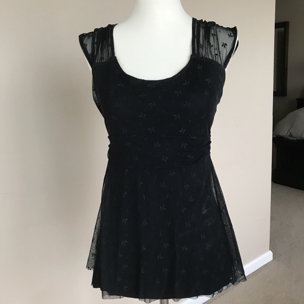 Banana Republic Panel Sheer Sleeveless Top